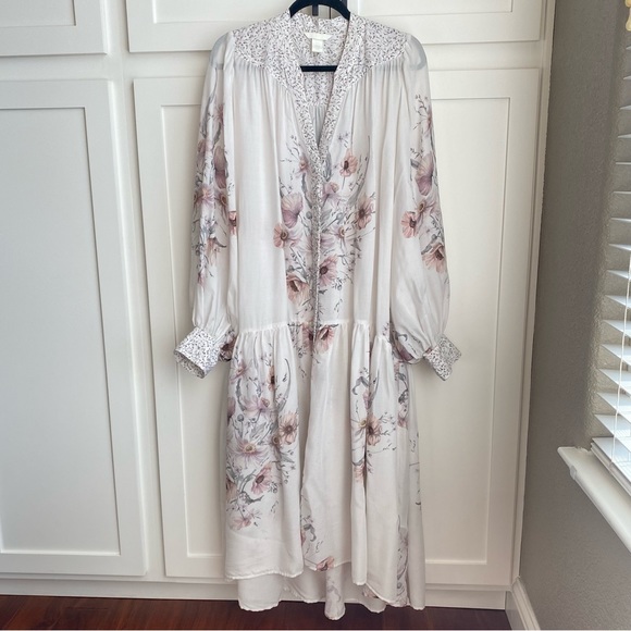 H&M Dresses & Skirts - H&M Influencer Lyocell-blend Oversized High Low Floral Dress
